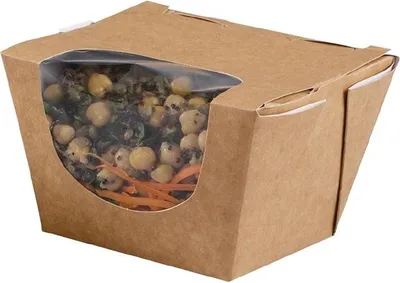 Obrázek produktu pro Kompostovatelné kraftové salátové krabičky Colpac Zest 900ml (250 kusů)