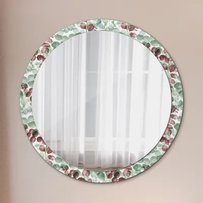 Produktbild von Ø100cm Modern Spiegel - Wandspiegel Wandmontage- Schlafzimmer - Eucaliptus