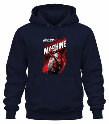 Immagine prodotto di Felpa con cappuccio, stile cyberpunk, ispirata a mecha, streetwear, Giappone, anni 2000, futuristica, colore blu navy, taglia S