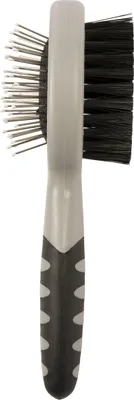 Produktbild von Duvo+ 2-In-1 Pflegebürste schwarz/grau