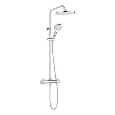 Produktbild von SCHÖNER WOHNEN-Kollektion Duschsystem GLAIA mit Thermostat, Chrom, Duscharmatur Komplettset mit Regendusche