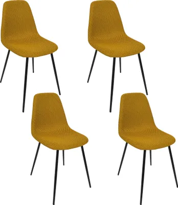 Image de Chaise Atome Jaune - Lot De 4