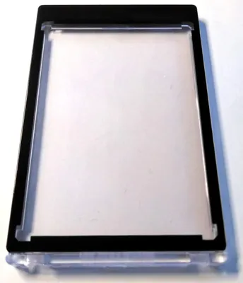 25 Magnet-Kartenhüllen, 75 PT, schwarzer Rand, UV-sicher