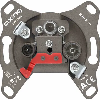 Image de AXING Prise de passage Sat/BK 3f 12dB/860 10dB/2150