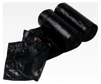 Produktbild von Zugband Müllbeutel 20 L, Abfallbeutel, Schwarz
