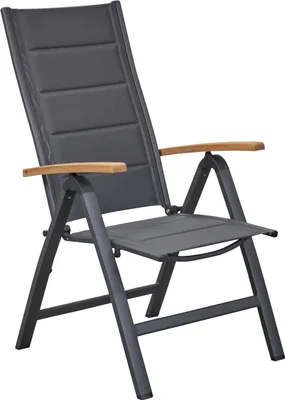 Produktbild von Klappstuhl New Jersey Gartenstuhl Klappsessel Teakholz Anthrazit