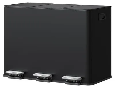 Imagen del producto de GaveeHome, cubo de basura de 45 litros para cocina, con 3 compartimentos (3 x 15 litros)