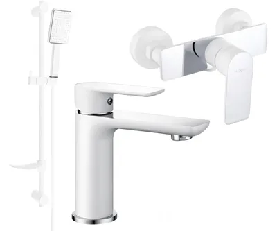 Produktbild von Mexen Alfa DF54 Brausegarnitur, Weiß/Chrom - 745704DF54-02