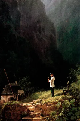 Produktbild von Carl Spitzweg Kunstdruck Bild - Die Zollwache, Detail (120 x 80 cm)