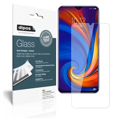 Produktbild von 2x Schutzfolie für Lenovo Z5s - Anti-Shock 9H Folie dipos Glass Kunststoffglas