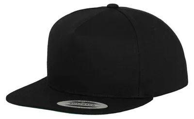 Produktbild von Flexfit - "Classic" Snapback Mütze 5 Segmente LT1210 (Einheitsgröße) (Schwarz)