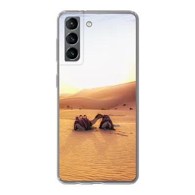 Produktbild von MuchoWow® Handyhülle Schutzhülle Hülle für Samsung Galaxy S21 Kamel - Wüste - Sand Silikon Softcase Handy Hülle - Softcase