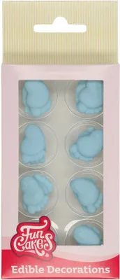 Produktbild von FunCakes Zucker Dekorationen Baby Füße Blau Set (16 Teile)