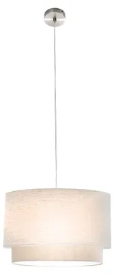 Produktbild von LED Pendelleuchte, Textil beige, H 150 cm