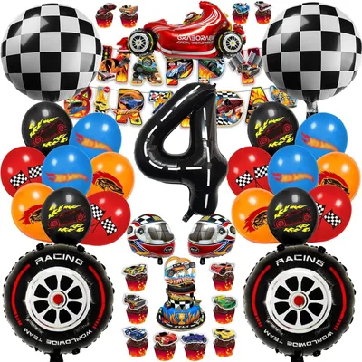 Produktbild von Hot Wheels Geburtstagsdekorationsset für Jungen (2)