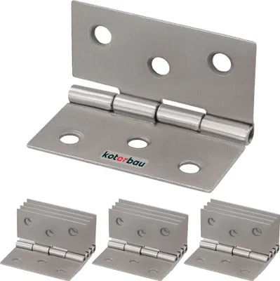 Zdjęcie produktu dla KOTARBAU® Zawias Splatany Do Mebli Skrzyń Drzwi Szafek Skrzydełkowy Stal Ocynkowana 40 MM Zestaw 12 SZT