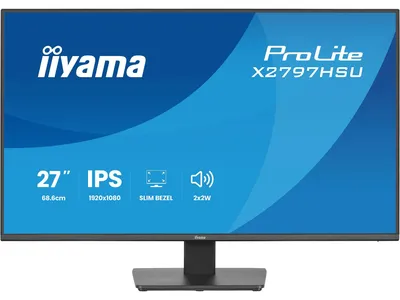Produktbild von iiyama ProLite X2797HSU-B1 Computerbildschirm 68,6 cm (27") 1920 x 1080 Pixel Full HD LED Schwarz