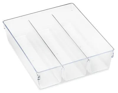 Obrázok produktu pre Omgoods – Plastový organizér do zásuvky s 3 priehradkami