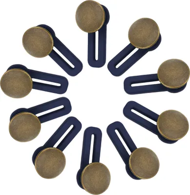 Produktbild von CANDeal 10pcs Jeans Retractable Button Verstellbarer abnehmbarer Extended Button für Kleidung Jeans, Kupfer