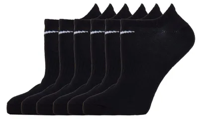 Produktbild von Nike Uni Everyday Lightweight No-Show 6er-Pack - SX7679 010 schwarz , Farbe:Schwarz, Textil:38-42
