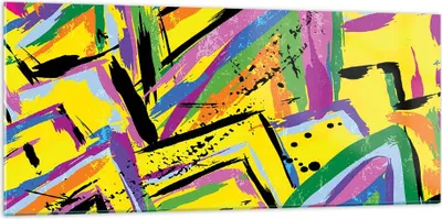 Produktbild von Bilder auf glas - Abstraktion modern - 120x50cm - Glasbilder - Wandbilder - Kunstdruck - zum Aufhängen bereit - Wanddekoration aus Glas - Glas Bilder - Wandbild auf Glas - Einteilig - GAB120x50-4111