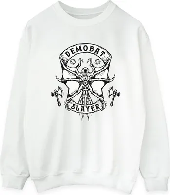 Produktbild von Netflix - "Stranger Things Demobat Slayer" Sweatshirt für Damen BI35889 (L) (Weiß)