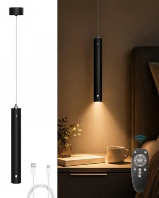 Zdjęcie produktu dla Bezprzewodowa lampa sufitowa na baterie, sterowana pilotem