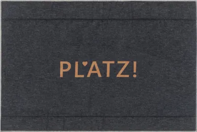 Produktbild von Hundematte gefüttert Platz! Farbe Anthrazit 80x120cm von David Fussenegger