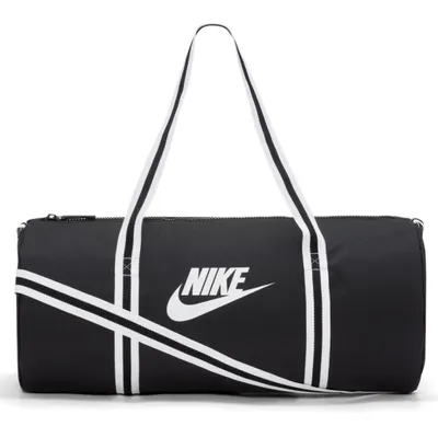 Zdjęcie produktu dla NIKE damska męska torba sportowa na ramię torba podróżna Heritage, kolor:czarny, artykuł:-010 czarny / czarny / biały