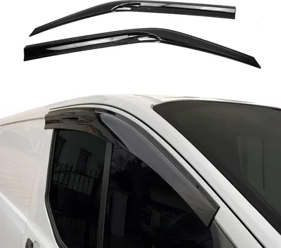 Image de Déflecteurs De Vent Pluie D'air pour VW Crafter 2006-2017 2pcs Acrylique Noir