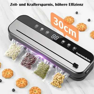 Produktbild von Vakuumierer, 30 cm Siegelnaht, 50 Beutel gratis, für die Küchenaufbewahrung, Lebensmittelaufbewahrung