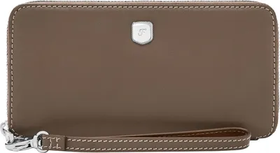Produktbild von FOSSIL Geldbörse Lennox Zip Continental Wallet Smoke dunkelbraun