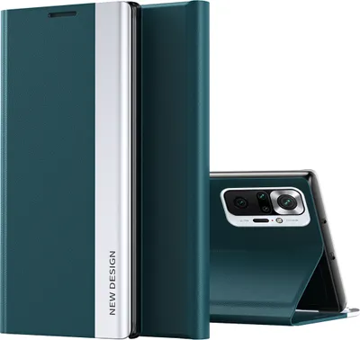 Immagine prodotto di Custodia Redmi Note 10 Pro, Custodia magnetica in Finto cuoio con funzione stand per Xiaomi Redmi Note 10 Pro/Note 10 Pro Max Verde