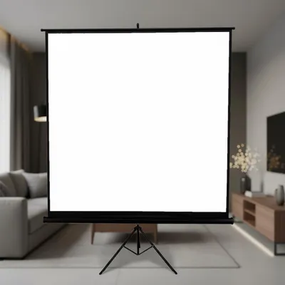 Produktbild von Projektionsleinwand 203 cm Rollo mit Stativ für Beamer & Präsentation