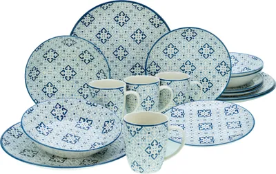 Produktbild von CreaTable, 17850, Yara Blau, Kombiservice 16-tlg, Steingut