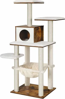 Immagine prodotto di Artenat Albero per gatti Bella, 138 cm, bianco