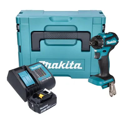 Obrázok produktu pre Makita DDF 083 SM1J Akumulátorový vŕtací skrutkovač 18 V 40 Nm 1/4'' bez kefiek + 1x akumulátor 4,0 Ah + nabíjačka + Makpac