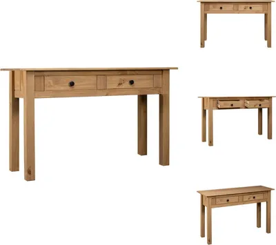 Immagine prodotto di vidaXL Tavolino 110x40x72 cm in legno di pino Panama - Tavolini