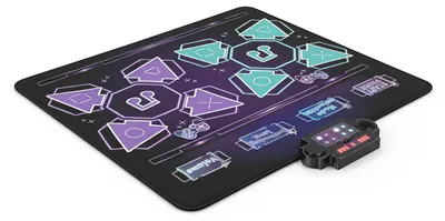 Produktbild von KOMFOTTEU Tanzmatte für 2 Kinder, klappbare Musikmatte mit LED-Lichtern