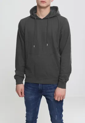 Zdjęcie produktu dla Urban Classics TB2392 | Bluza z kapturem Basic Terry Hoody dla mężczyzn – kolor: grafitowy – rozmiar: S