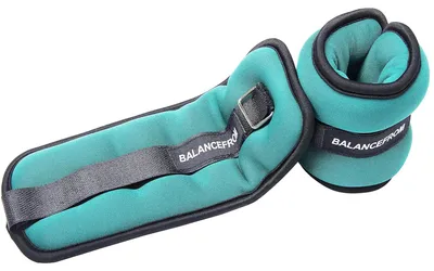 Immagine prodotto di Pesi per caviglia - Regolabili - 0,5 kg - 2,3 kg - Coppia - Per allenamento a casa e fitness
