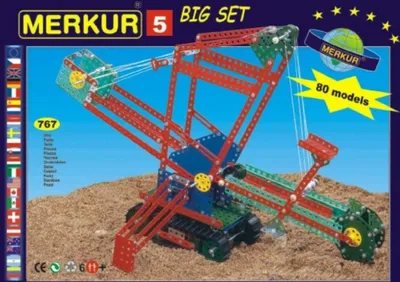 Immagine prodotto di MERKUR 5 80 modelli 767 pezzi in scatola 36x27x8cm