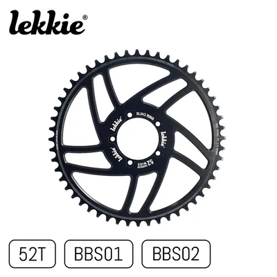 Obrázok produktu pre windmeile | Lekkie Bling Ring reťazový krúžok, 52T, pre Bafang BBS01 a BBS02, reťazový krúžok, bicykel, e-bike, pedelec
