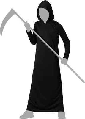 Obrázok produktu pre Čierny halloweenský kostým pre deti - 10-12 rokov