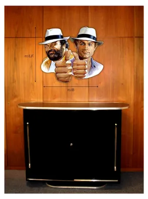 Produktbild von Bud Spencer & Terence Hill - DAUMEN HOCH - Blechschild - 88x77 cm