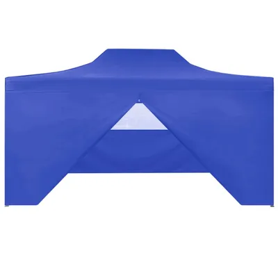 Immagine prodotto di Gazebo Professionale Pieghevole con 4 Pareti 3x4 m Acciaio Blu