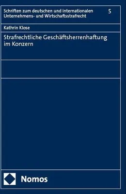 Immagine prodotto di Strafrechtliche Geschäftsherrenhaftung im Konzern