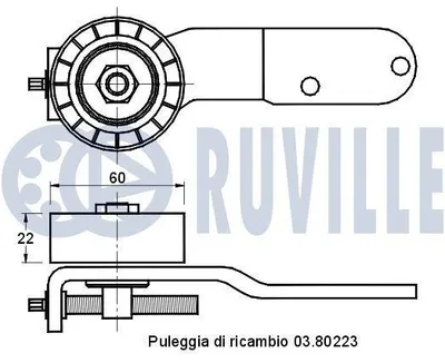 Produktbild von Lagerung Lenker für Querlenker 986617 RUVILLE