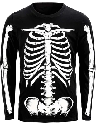 Zdjęcie produktu dla Strój na Halloween "Szkielet" z długimi rękawami dla mężczyzn - Solidchoice