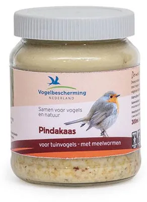 Productafbeelding van Wildbird VBN pindakaas 330 gram Meelwormen